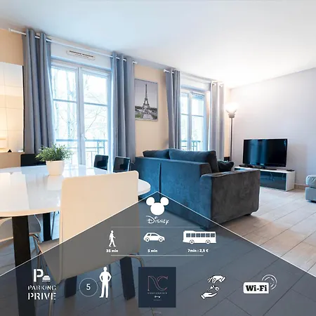 Disneyland-paris - 5pers, Wifi, Parking Privée Appartement
